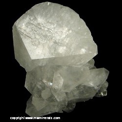 Minerals Specimen: Twinned Calcite with Included Polydymite from Grays Quarry, Hamilton, Hancock Co., Illinois Minerals Specimen: Twinned Calcite with Included Polydymite from Grays Quarry, Hamilton, Hancock Co., Illinois