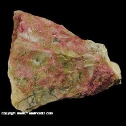 Minerals Specimen: Clinozoisite, Quartz, Andradite Garnet from Alamos, Mun. de Alamos, Sonora, Mexico