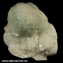 Mineral Specimen: Blue/Green Spherical Quartz (Hollow) from Location Unknown