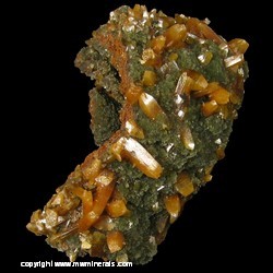 Mineral Specimen: Wulfenite on Mimetite from Mina Ojuela, Mapimi, Durango, Mexico Mineral Specimen: Wulfenite on Mimetite from Mina Ojuela, Mapimi, Durango, Mexico