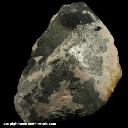 Mineral Specimen: Silver, Dolomite, Skutterudite variety: Smaltite, Erthyrite, possible Cobaltite, minor Chalcopyrite from Nipissing 407 Mine, Coleman Twp., Cobalt area, Cobalt-Gowganda region, Timiskaming Dist., Ontario, Canada