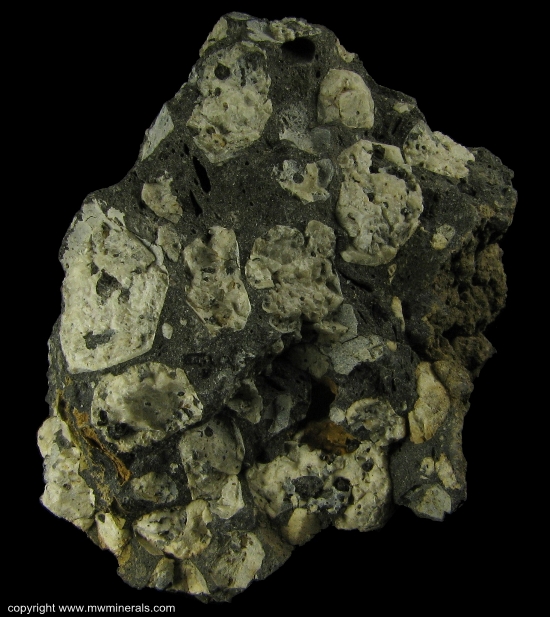 Mineral Specimen: Leucite from Poggio Nibbio, Vico Lake, Viterbo Province, Latium, Italy