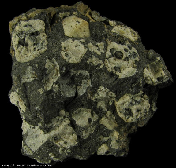 Mineral Specimen: Leucite from Poggio Nibbio, Vico Lake, Viterbo Province, Latium, Italy
