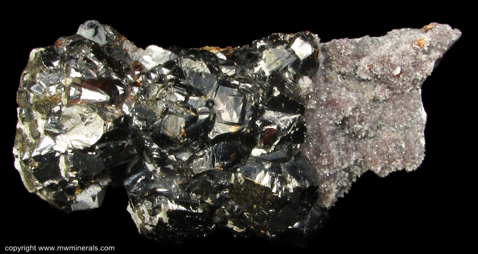 Mineral Specimen: Sphalerite and Quartz from Lechang Mine, Lechang Co., Shaoguan Prefecture, Guangdong Province, China