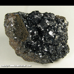 Mineral Specimen: Sphalerite variety: Marmatite from Nentsberry Haggs Mine, Nent Valley, Alston Moor District, Cumbria, England Mineral Specimen: Sphalerite variety: Marmatite from Nentsberry Haggs Mine, Nent Valley, Alston Moor District, Cumbria, England