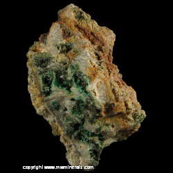 Mineral Specimen: Olivenite and Malachite from Wheal Gorland, St Day United Mines, Gwennap, Cornwall, England Mineral Specimen: Olivenite and Malachite from Wheal Gorland, St Day United Mines, Gwennap, Cornwall, England