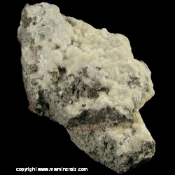 Minerals Specimen: Aragonite on Basalt from Nickenicher Sattel, Nickenich, Andernach, Eifel, Rhineland-Palatinate, Germany