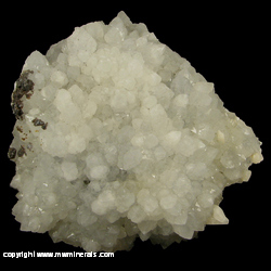 Mineral Specimen: Quartz with Calcite and Minor Sphalerite and Chalcopyrite from Cave-In-Rock, Hardin Co., Illinois