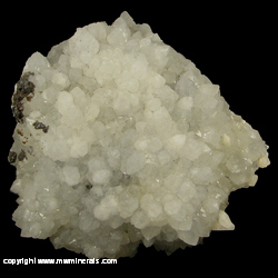 Mineral Specimen: Quartz with Calcite and Minor Sphalerite and Chalcopyrite from Cave-In-Rock, Hardin Co., Illinois Mineral Specimen: Quartz with Calcite and Minor Sphalerite and Chalcopyrite from Cave-In-Rock, Hardin Co., Illinois