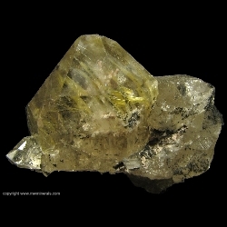 Minerals Specimen: Curved Rutilated Quartz from Novo Horizonte, Bahia, Brazil