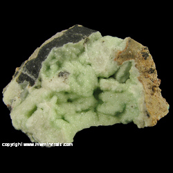 Minerals Specimen: Cuprian Smithsonite from Tsumeb, Namibia