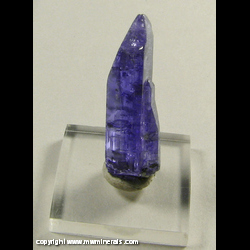 Mineral Specimen: Tanzanite from Merelani Hills (Mererani), Lelatema Mts, Arusha Region, Tanzania