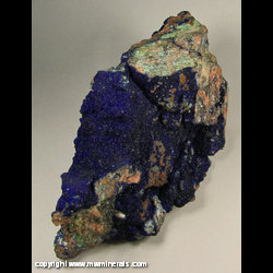 Minerals Specimen: Azurite, Malachite, Chalcopyrite from Arizona Minerals Specimen: Azurite, Malachite, Chalcopyrite from Arizona
