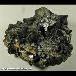 Mineral Specimen: Marcasite on Sphalerite from Plum Run Quarry, Adams Co., Ohio Mineral Specimen: Marcasite on Sphalerite from Plum Run Quarry, Adams Co., Ohio