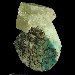 Minerals Specimen: Topaz, Amazonite, Tourmaline, Phenakite from Zapot pegmatite, Gillis Range, Fitting District, Mineral Co., Nevada Minerals Specimen: Topaz, Amazonite, Tourmaline, Phenakite from Zapot pegmatite, Gillis Range, Fitting District, Mineral Co., Nevada
