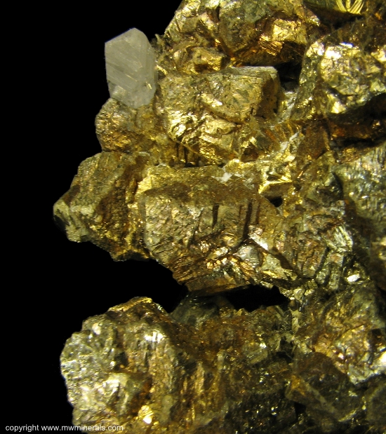 Mineral Specimen: Chalcopyrite with Quartz from Nikolaevskiy Mine, Dal'negorsk, Primorskiy Kray, Far-Eastern Region, Russia