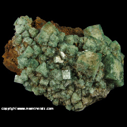 Mineral Specimen: Fluorite with minor Quartz from Heights Mine, Westgate, Weardale, North Pennines, Co. Durham, England Mineral Specimen: Fluorite with minor Quartz from Heights Mine, Westgate, Weardale, North Pennines, Co. Durham, England