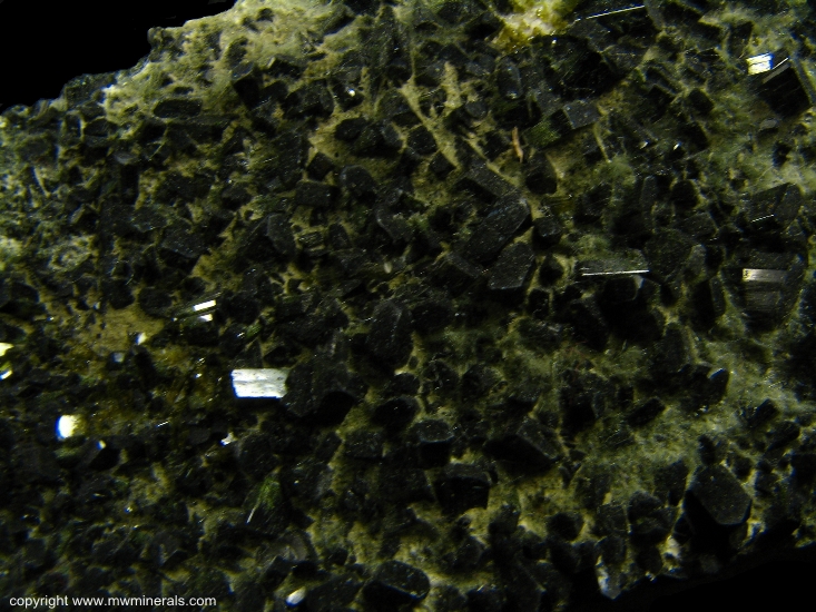 Mineral Specimen: Diopside, Epidote from Ciamo Alpl, Val di Fassa, Trento,  Italy