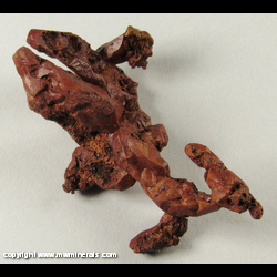 Mineral Specimen: Copper Crystals from Central Mine, Keweenaw Co., Michigan Mineral Specimen: Copper Crystals from Central Mine, Keweenaw Co., Michigan