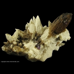 Minerals Specimen: Calcite covered with Bitumen with Fluorite from Cave-In-Rock, Hardin County, Illinois Minerals Specimen: Calcite covered with Bitumen with Fluorite from Cave-In-Rock, Hardin County, Illinois