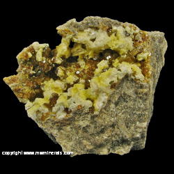 Minerals Specimen: Turkey Fat Smithsonite, Sphalerite, Dolomite from Rush, Rush Creek Dist., Marion Co., Arkansas Minerals Specimen: Turkey Fat Smithsonite, Sphalerite, Dolomite from Rush, Rush Creek Dist., Marion Co., Arkansas