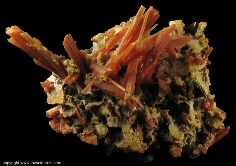 Mineral Specimen: Orange Quartz on Sphalerite from 2nd Sovietskii Mine, Dal'negorsk, Primorskiy Kray, Far-Eastern Region, Russia