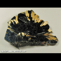Mineral Specimen: Rutile Epitaxial Growth on Hematite from Novo Horizonte, Bahia, Brazil Mineral Specimen: Rutile Epitaxial Growth on Hematite from Novo Horizonte, Bahia, Brazil