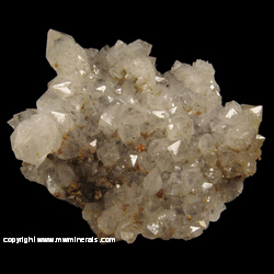 Mineral Specimen: Two Generations of Quartz, Andradite Garnet, Hedenbergite from Mina El Mochito, Mochito, Honduras Mineral Specimen: Two Generations of Quartz, Andradite Garnet, Hedenbergite from Mina El Mochito, Mochito, Honduras