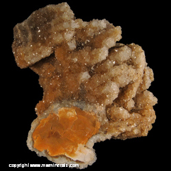 Mineral Specimen: Quartz Pseudomorph after Goethite Stalactit Growths with Attached Flint from John Nethers property, Flint Ridge, Hopewell Twp., Muskingum Co., Ohio Mineral Specimen: Quartz Pseudomorph after Goethite Stalactit Growths with Attached Flint from John Nethers property, Flint Ridge, Hopewell Twp., Muskingum Co., Ohio
