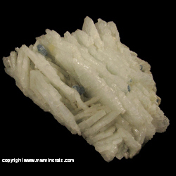 Minerals Specimen: Fluorapatite, Albite variety Cleavelandite from Golconda pegmatite, Golconda district, Governador Valadares, Doce valley, Minas Gerais, Brazil