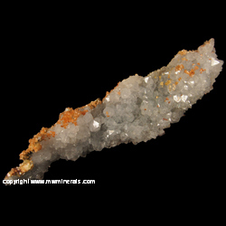 Mineral Specimen: Quartz, Ankerite (floater) from Rampgill Mine, Nethead, Alston Moor, Cumbria, England Mineral Specimen: Quartz, Ankerite (floater) from Rampgill Mine, Nethead, Alston Moor, Cumbria, England