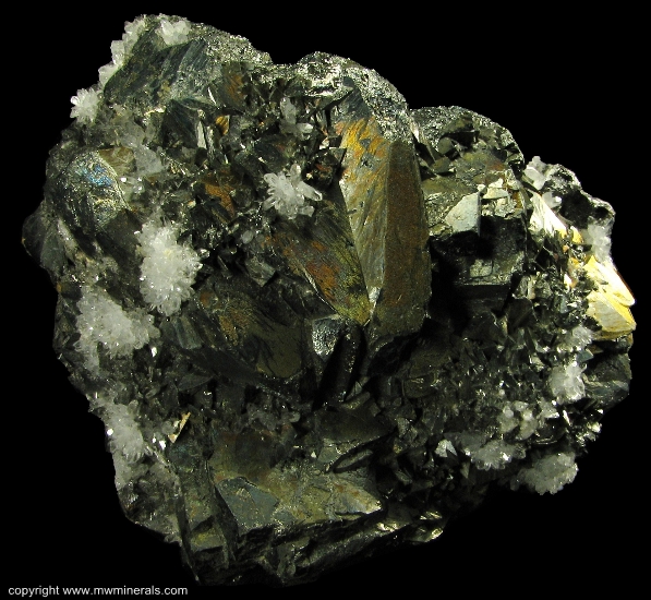Mineral Specimen: Tetrahedrite with Quartz from Huancavelica Department, Peru