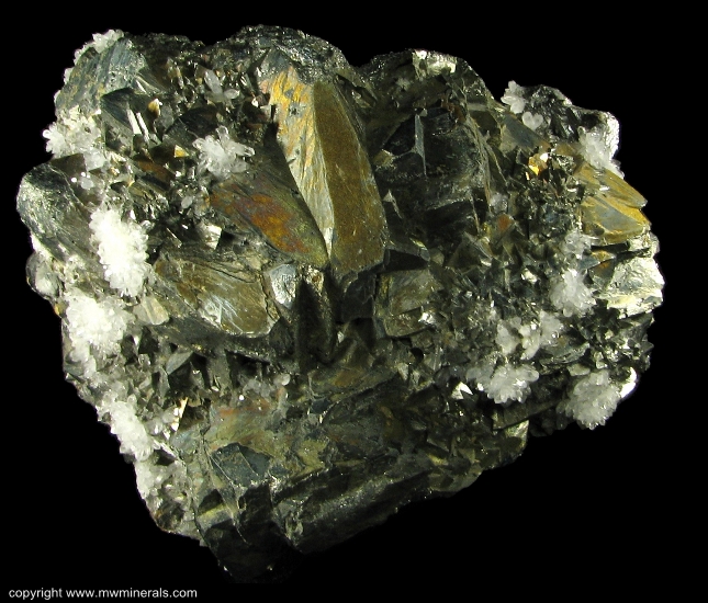 Mineral Specimen: Tetrahedrite with Quartz from Huancavelica Department, Peru