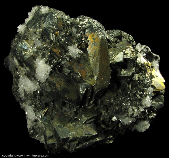 Mineral Specimen: Tetrahedrite with Quartz from Huancavelica Department, Peru