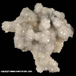 Minerals Specimen: Stalactic Quartz, Sphalerite, Calcite from Bixby, Viburnum Trend District, Iron Co., Missouri Minerals Specimen: Stalactic Quartz, Sphalerite, Calcite from Bixby, Viburnum Trend District, Iron Co., Missouri