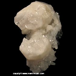 Mineral Specimen: Double Terminated Manganoan Calcite, Quartz, Sphalerite, Chalcopyrite from Mina Aurora, Charcas, San Luis Potosi, Mexico Mineral Specimen: Double Terminated Manganoan Calcite, Quartz, Sphalerite, Chalcopyrite from Mina Aurora, Charcas, San Luis Potosi, Mexico