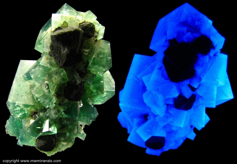 Mineral Specimen: Fluorite Stalactite with Galena from Rogerley Mine, Frosterley, Weardale, North Pennines, Co. Durham, England