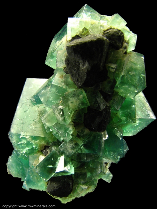 Mineral Specimen: Fluorite Stalactite with Galena from Rogerley Mine, Frosterley, Weardale, North Pennines, Co. Durham, England