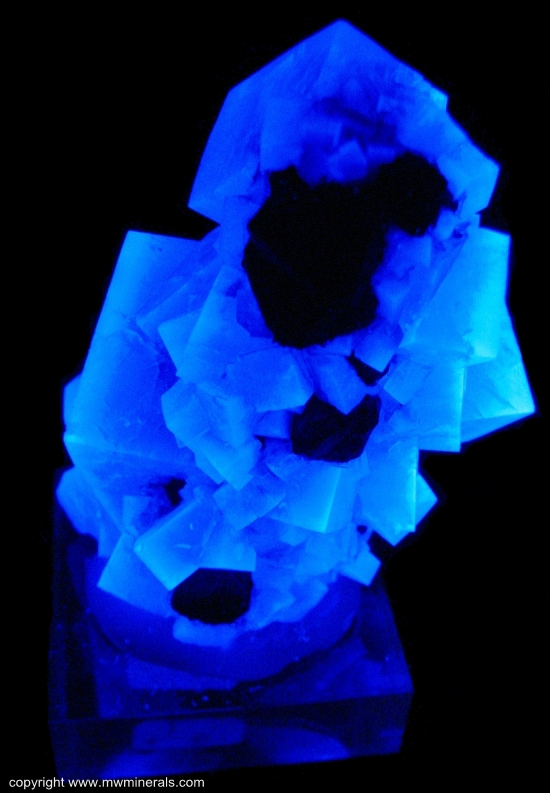 Mineral Specimen: Fluorite Stalactite with Galena from Rogerley Mine, Frosterley, Weardale, North Pennines, Co. Durham, England