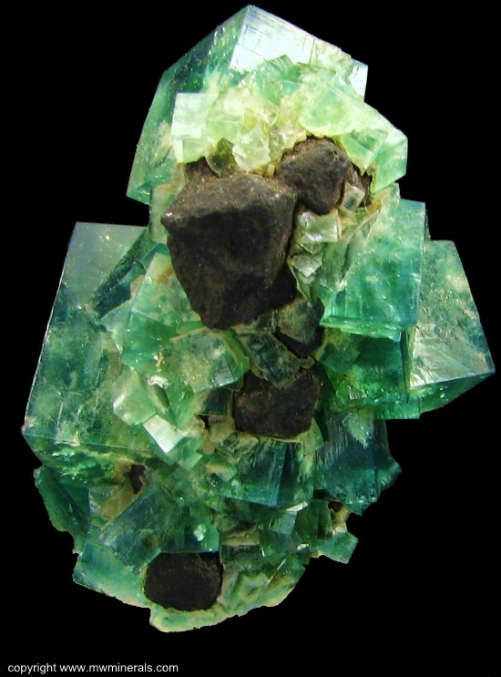 Mineral Specimen: Fluorite Stalactite with Galena from Rogerley Mine, Frosterley, Weardale, North Pennines, Co. Durham, England
