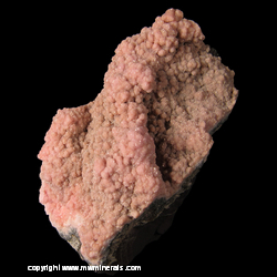 Minerals Specimen: Rhodochrosite from N'Chwaning II Mine, Kuruman, Kalahari manganese fields, Northern Cape Province, South Africa Minerals Specimen: Rhodochrosite from N'Chwaning II Mine, Kuruman, Kalahari manganese fields, Northern Cape Province, South Africa