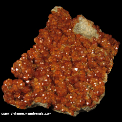Mineral Specimen: Spessartien Garnet with Smoky Quartz from Tongbei, Fujian, China Mineral Specimen: Spessartien Garnet with Smoky Quartz from Tongbei, Fujian, China
