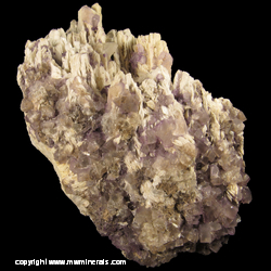 Minerals Specimen: Fluorite on Barite with Double Terminated Calcite from Walker vein, Caldwell Stone Company Quarry, Danville, Boyle Co., Kentucky Minerals Specimen: Fluorite on Barite with Double Terminated Calcite from Walker vein, Caldwell Stone Company Quarry, Danville, Boyle Co., Kentucky