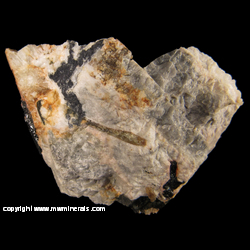 Minerals Specimen: Polymignite (Zirconolite) from Stalaker Quarry, Stslaker, Tjolling, Larvik, Vestfold, Norway Minerals Specimen: Polymignite (Zirconolite) from Stalaker Quarry, Stslaker, Tjolling, Larvik, Vestfold, Norway