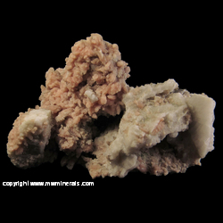 Mineral Specimen: Manganoan Calcite, Albite, Quartz, Pyrite from Schonbrunn, Oelsnitz, Vogtland, Saxony, Germany