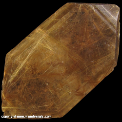 Minerals Specimen: Double Terminated Rutilated Smoky Quartz from Novo Horizonte, Bahia, Brazil