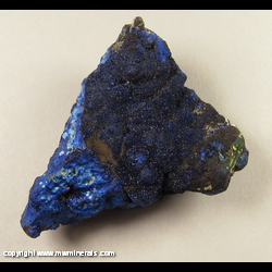 Mineral Specimen: Azurite and likely Tenorite, Chrysocolla and Chalcoalumite (TL) from Copper Queen Mine, Bisbee, Cochise Co., Arizona Mineral Specimen: Azurite and likely Tenorite, Chrysocolla and Chalcoalumite (TL) from Copper Queen Mine, Bisbee, Cochise Co., Arizona