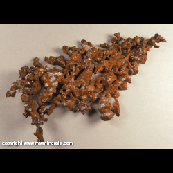 Minerals Specimen: Copper Crystals with Calcite from White Pine Mine, White Pine, Ontonagon Co.. Michigan Minerals Specimen: Copper Crystals with Calcite from White Pine Mine, White Pine, Ontonagon Co.. Michigan