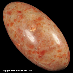Minerals Specimen: Sunstone - Feldspar with Included Hematite - Shiva Lingam Stone from Tamil Nadu, Inida Minerals Specimen: Sunstone - Feldspar with Included Hematite - Shiva Lingam Stone from Tamil Nadu, Inida