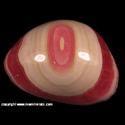 Minerals Specimen: Rhodochrosite "Eye" from Andalgala Department, Catamarca, Argentina Minerals Specimen: Rhodochrosite "Eye" from Andalgala Department, Catamarca, Argentina